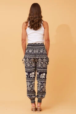 ANIMAL PRINT BOHO HAREM PANTS -Femme Connection Sales 6e4f7c59f8306525143810b6d844039c