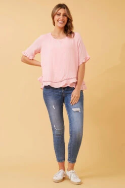 JAYDON LACE TRIM TOP 30 JAYDON LACE TRIM TOP -Femme Connection Sales 6f140f9b273a34972732417b54616f39