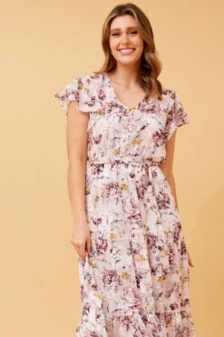 YASMIN FLORAL TIERED MAXI DRESS 12 YASMIN FLORAL TIERED MAXI DRESS -Femme Connection Sales 6f5fef6cba003637668d602ceac5b745