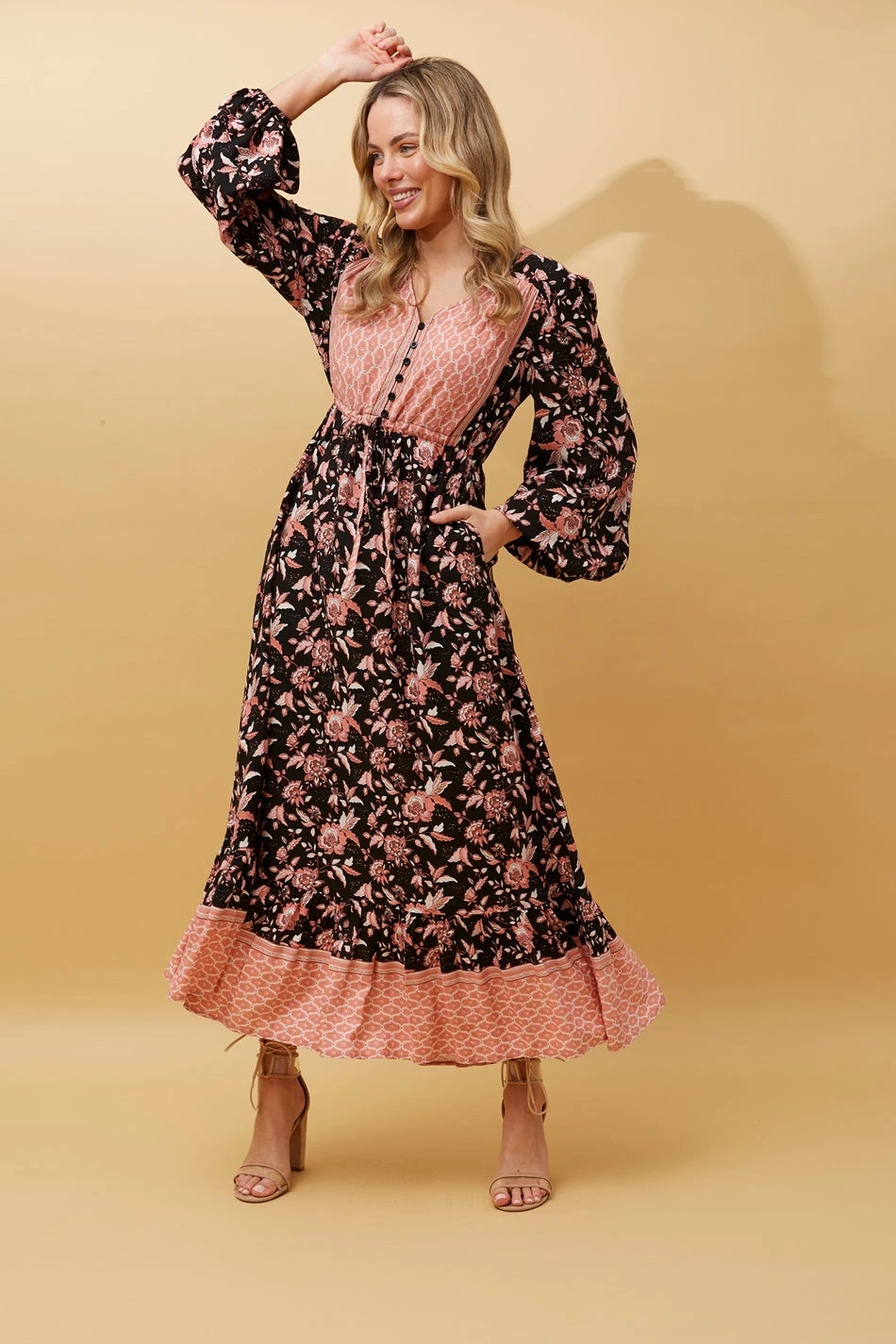 FLORAL BOHO MAXI DRESS 5 FLORAL BOHO MAXI DRESS - Image 3