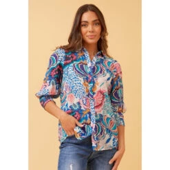 ISHLA FLORAL BOHO SHIRT -Femme Connection Sales 72520594a9b6fa1fee1bb3f8f890aecb