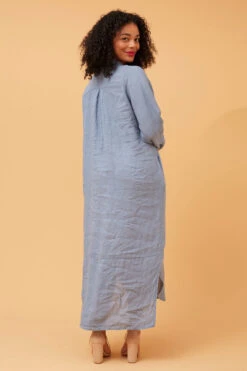 KIMMY BUTTON FRONT LINEN SHIRT DRESS -Femme Connection Sales 7282c79cbaf3499c3014c101f3289b7a