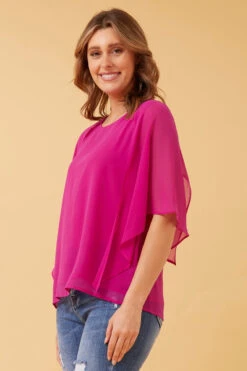LEILANI SPLIT SLEEVE TOP -Femme Connection Sales 7333f5aa8ea63a528dfa0bb98ea50c35