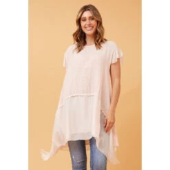 DAYA DOUBLE LAYER LINEN TOP -Femme Connection Sales 733f27c0cededf7046fe15c86e72529f