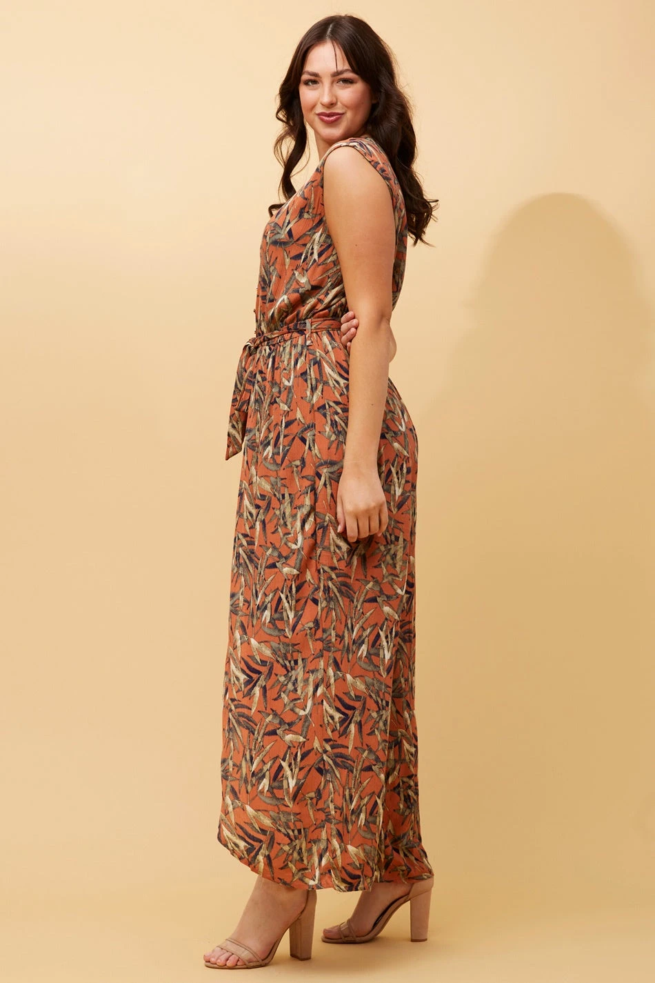 ROSE LEAF PRINT JUMPSUIT 8 ROSE LEAF PRINT JUMPSUIT - Image 6