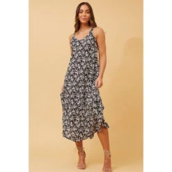 UMBRELLA FLORAL MIDI DRESS -Femme Connection Sales 73bdbf3b3ef2c13923b2e43fd297f444