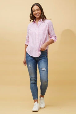 MARGARET STRIPE SHIRT -Femme Connection Sales 741f3586154392d4949e1d9ad7d4d1cc