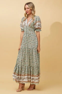 ELSIE FLORAL BOHO MAXI DRESS -Femme Connection Sales 743b63a53de62fa3d8626f574c17cbe1
