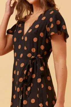 RAMISA POLKA DOT WRAP DRESS -Femme Connection Sales 744543e4341ec6c7f657f9fe045cceb3