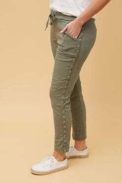 JANJA STUDDED JOGGER PANTS -Femme Connection Sales 75d4b467af49726366db1dc691f6402a