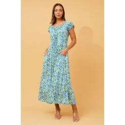 GODDESS FLORAL LACE UP MAXI DRESS -Femme Connection Sales 761dcc39821d15ba49b8bc15fdaf15f6