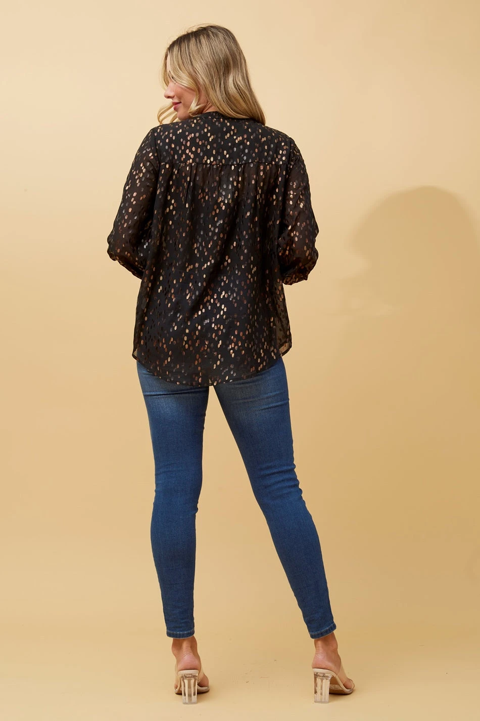 ROMITA FOIL PRINT BLOUSE 9 ROMITA FOIL PRINT BLOUSE - Image 7