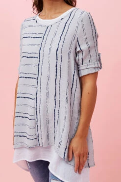 AISHA DOUBLE LAYERED PRINTED TOP -Femme Connection Sales 771f735460f1a8c0121355e1c4fd2345