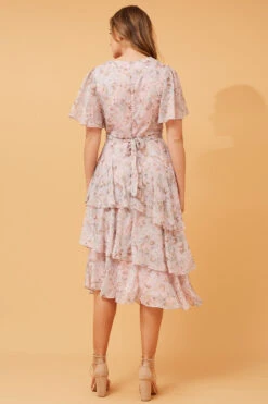 WINDSOR FLORAL RUFFLE LAYERED DRESS -Femme Connection Sales 779eaffed4d700c6a416f409b8ebf6ad