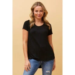SOLID BASIC TEE -Femme Connection Sales 77b3b7535ac18200fc65fdc958eed57b