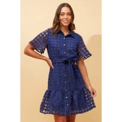 EVERLY GINGHAM SHIRT DRESS -Femme Connection Sales 782e624b67f0f39bc4946b49bf09db04