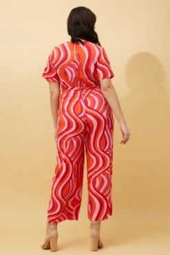 PAULINE MULTI COLOUR CROPPED JUMPSUIT -Femme Connection Sales 786c1ddfba7f80a31ba27a8b4056ca97