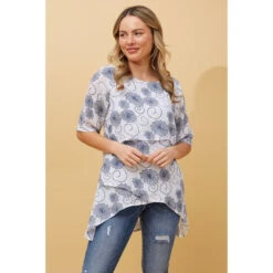 DOUBLE LAYER ASYMMETRICAL HEM TOP -Femme Connection Sales 787b991295e0fb1f5b17a0fcdd972943