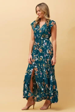 MOROCCO FLORAL MAXI DRESS -Femme Connection Sales 78a1e0c130cbc628a9af98661292dfe6