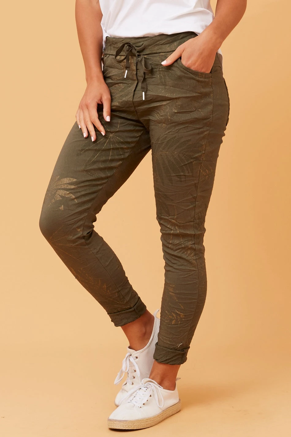 JANJA FOIL PRINT JOGGER PANTS 7 JANJA FOIL PRINT JOGGER PANTS - Image 5