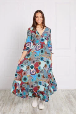 PRINTED BOHO MAXI DRESS -Femme Connection Sales 79513eccef877762dae360e08a18e1ca