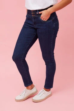 ELLERY BUTTON DETAIL DENIM -Femme Connection Sales 797099a5352e2a79e073050fae5f82e5