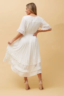 BRIANNA LACE TRIM MIDI DRESS -Femme Connection Sales 79a673ace141834d26d54261c24247cc