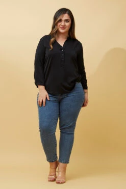 ROMINA SOLID BLOUSE -Femme Connection Sales 7a8d38084cf303e25ffd44639e0ff939