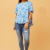 FRILA FLORAL FRILL TOP -Femme Connection Sales 7ac0e54781b39adc9fe6ec0f300ada63