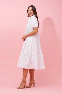TIFFANY PUFF SLEEVE MIDI DRESS -Femme Connection Sales 7afdecc9e70e532c005467593a7420ce