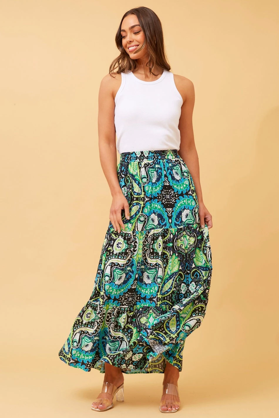 DORIAN FLORAL BOHO MAXI SKIRT 3 DORIAN FLORAL BOHO MAXI SKIRT