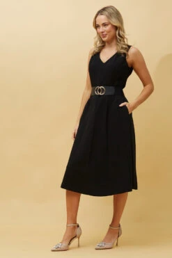 AZARIA SLEEVELESS MIDI DRESS -Femme Connection Sales 7d2e57c50aa7af5f736041162c37bb41