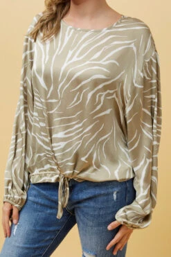 ROSALEE ZEBRA PRINT SATIN TOP 16 ROSALEE ZEBRA PRINT SATIN TOP -Femme Connection Sales 7da50d5882d16918ad8019b8ec35f063