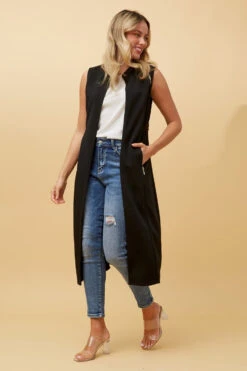 HYLEE LONGLINE VEST -Femme Connection Sales 7db9e6d31e4ed548c046ad7b935196b9