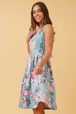 GINGER FLORAL SHORT DRESS -Femme Connection Sales 7e178a83d5951595c1255779c02de0a8