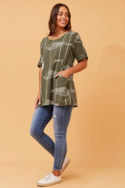 VALERIA FISH PRINT TOP -Femme Connection Sales 7e7e7e4ad4a2264ddd62b2c6a2ed51ff