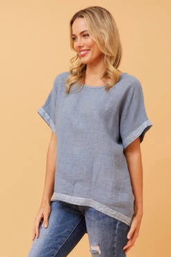 SOULA SEQUIN LINEN TOP -Femme Connection Sales 7e7ea94e2bf01e3dd3e3146a7c2b9d2a fd5112f3 b657 43aa ad6d 9aa36bfacd94