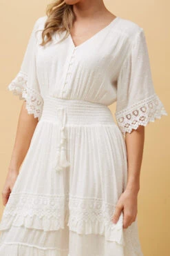BRIANNA LACE TRIM MIDI DRESS -Femme Connection Sales 7f1d8170de1cef9b1f3e2f17c0d151c9