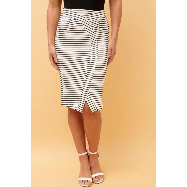 BLANCHE TEXTURED STRIPE SKIRT 11 BLANCHE TEXTURED STRIPE SKIRT - Image 9
