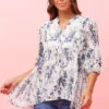 BRANDI FLORAL PRINT TOP -Femme Connection Sales 7f494696a982a41b5e17d5ac26a77d76