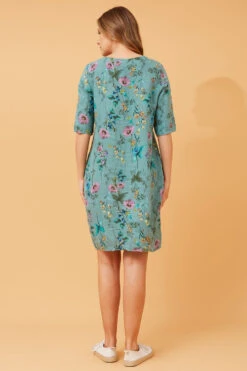 PISA FLORAL LINEN DRESS -Femme Connection Sales 7f8df7e40e5074bee13d131042557ee0