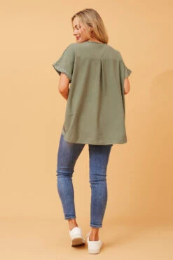 SOULA SEQUIN LINEN TOP -Femme Connection Sales 80011553e2b051f5ec3595208d4b102d