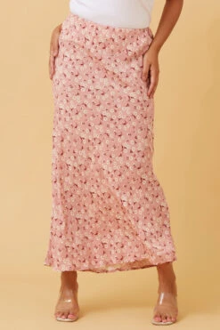 AURORA FLORAL MIDI SKIRT -Femme Connection Sales 8004d13358661b6f20e8d636e45dd3b7