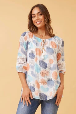 ANDREA ABSTRACT PRINT TOP 11 ANDREA ABSTRACT PRINT TOP -Femme Connection Sales 80288c7c96a29139a85e425c4e949482