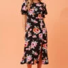 PEYTON FLORAL MIDI DRESS -Femme Connection Sales 80494ab690a3d456b063b0a0b8fd0cde