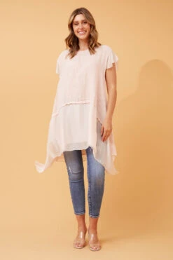 DAYA DOUBLE LAYER LINEN TOP -Femme Connection Sales 808710b8971414fec800778bbee56272