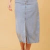 NAT DENIM MIDI SKIRT -Femme Connection Sales 809ec956a17801e30b461bc86e319dec