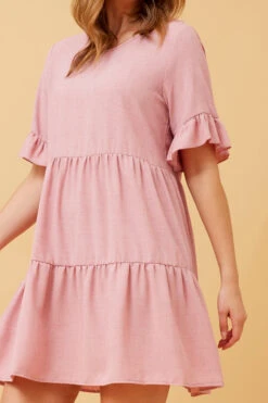 TIERED BABYDOLL DRESS -Femme Connection Sales 80a8e492e6fd198c45b2e91f6b370b86