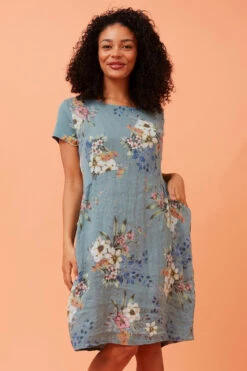 MESSINA FLORAL LINEN DRESS -Femme Connection Sales 80fbcf276e784a9e373bde544216122b