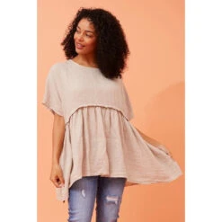 FAYOLA OVERSIZED LINEN TOP 40 FAYOLA OVERSIZED LINEN TOP -Femme Connection Sales 819984061cdd4ebc7fc5d860b5247bdb